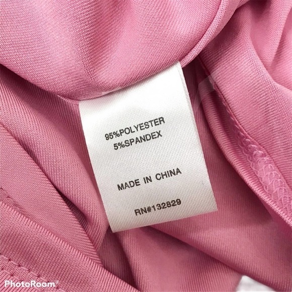 Superdown pink asymmetric strapless top - Picture 5 of 6